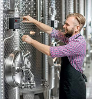 Manways for wine tanks