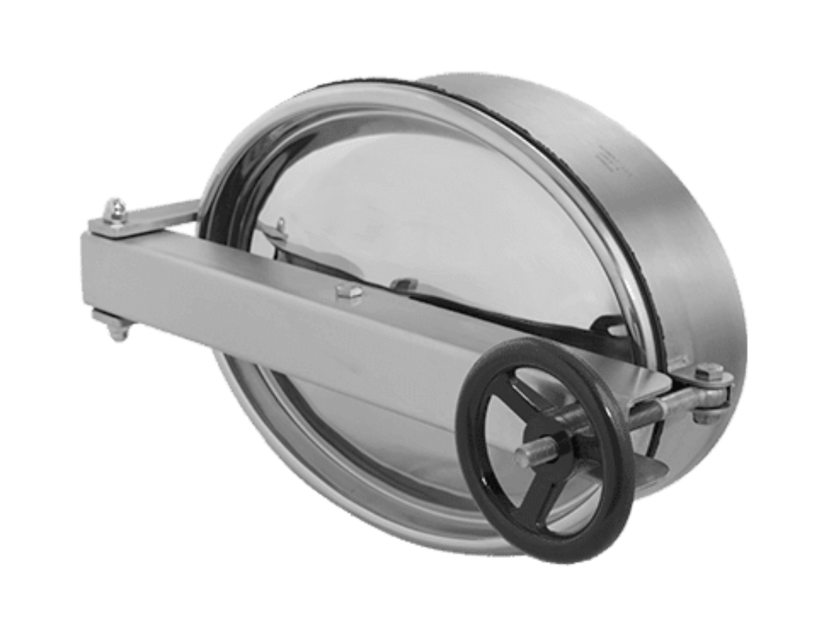 Stainless steel oval manway