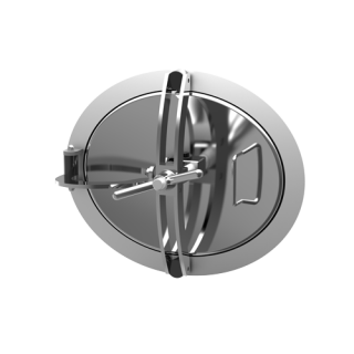 Stainless steel oval manway A316 (345x445)