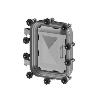Stainless steel rectangular manway A362R (530x400)