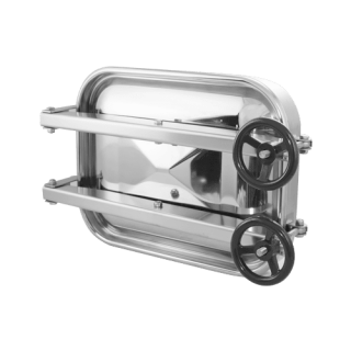 Stainless steel rectangular manway A363 (400x530)