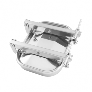 Stainless steel rectangular manway A372 (420x310)