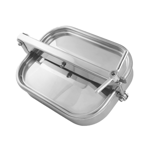 Stainless steel rectangular manway A373 (310x420)