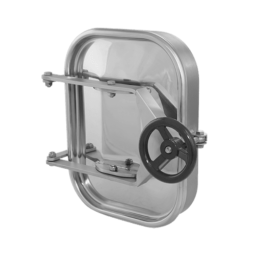 Stainless steel rectangular manway A375 (420x310)