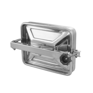 Stainless steel rectangular manway A383L (275x365)