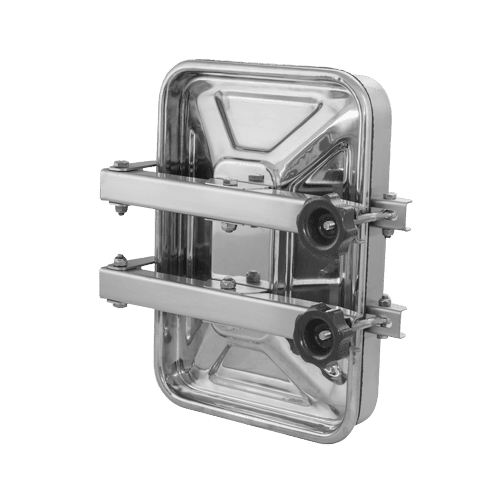 Stainless steel rectangular manway A384 (405x275)