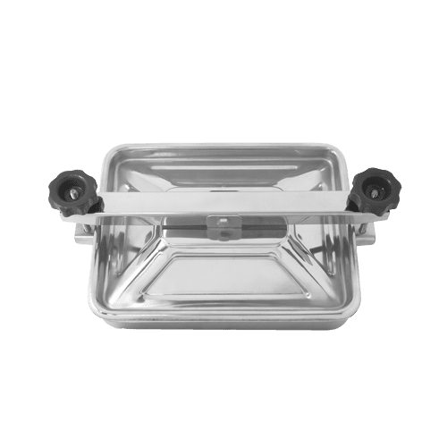 Stainless steel rectangular manway A653L (275x360)