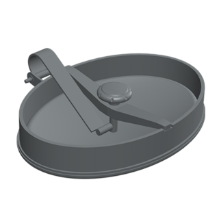 Stainless steel oval manway Boyer P11-101 (307x442)