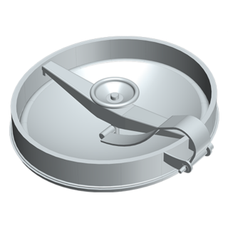 Stainless steel oval manway Boyer P11-129 (407x452 / 411x455)