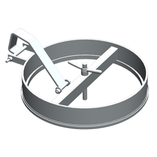 Stainless steel round manway Boyer P12-510 (DN504-DN800)
