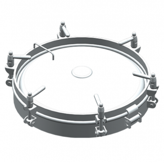 Stainless steel round manway Boyer P22-265 (DN504-DN604)