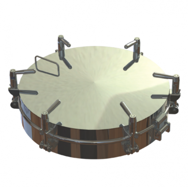 Stainless steel round manway Boyer P22-265ATR (DN504)