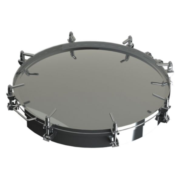 Stainless steel round manway Boyer P22-800 (DN800)