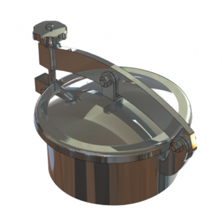 Stainless steel round manway Boyer P31-200 (DN200-DN790)