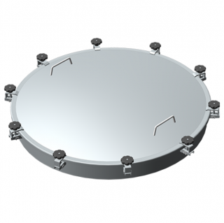 Stainless steel round manway Boyer P31-935 (DN900-DN1400)