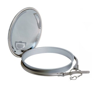 Stainless steel round manway B150SC (DN154-DN495) - opened