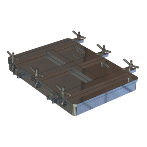 Stainless steel rectangular manway Boyer P23-680 (600x800)
