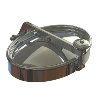 Stainless steel oval manway Boyer P21-303 (307x442)