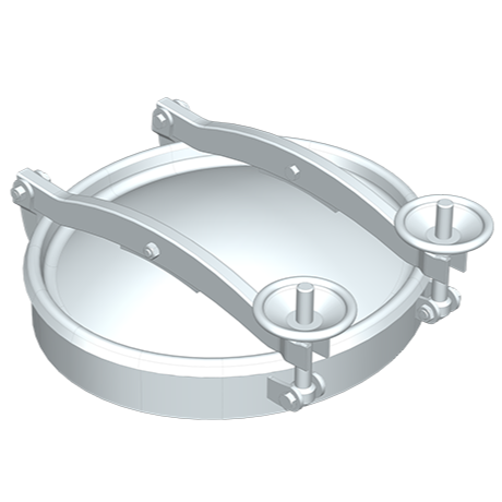 Stainless steel oval manway Boyer P21-116 (411x455)