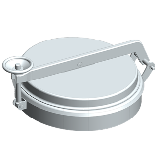 Stainless steel oval manway Boyer P21-516 (411x455)