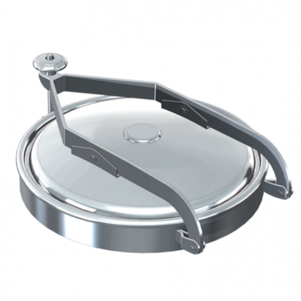 Stainless steel round manway Boyer P33-212 (DN504-DN604)