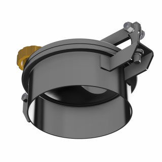 Stainless steel round manway W1/C/MINI DN150 - bottom view