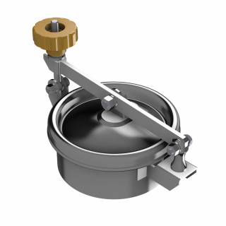 Stainless steel round manway W1/C/MINI DN150 - cover view