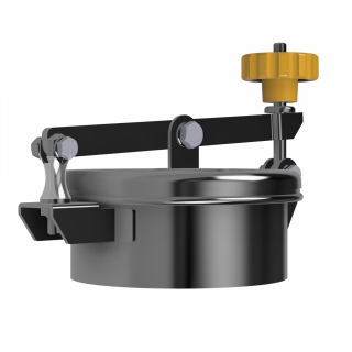 Stainless steel round manway W1/C/MINI DN150 - opening view
