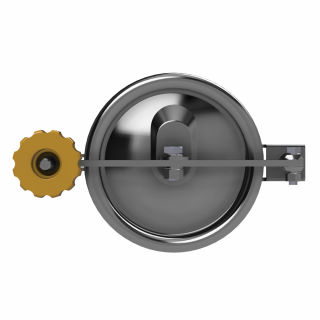 Stainless steel round manway W1/C/MINI DN150 - top view