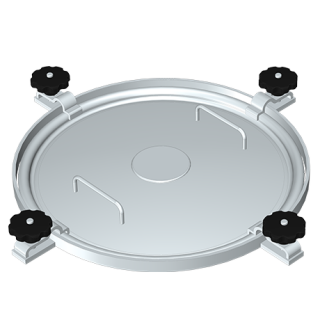 Stainless steel round manway Boyer P35-418 (DN432)