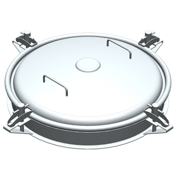 Stainless steel round manway Boyer P42-020 (DN490)