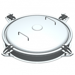 Stainless steel round manway Boyer P42-020 (DN490)