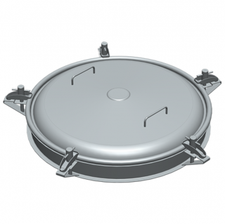 Stainless steel round manway Boyer P42-021 (DN590)