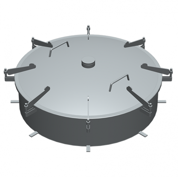 Stainless steel round manway Boyer P42-080 (DN790)