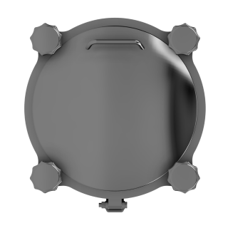 Stainless steel round pressure manway W4/A (DN220-DN500) - top view