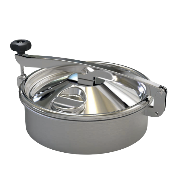 Stainless steel round manway C79 (DN370)