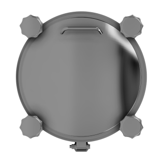 Stainless steel round pressure manway W4/B (DN220-DN500) - top view