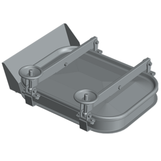 Stainless steel rectangular manway Boyer P43-047 (405x530)