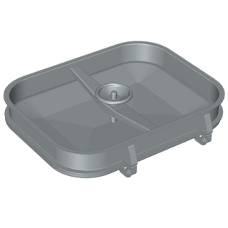 Stainless steel rectangular manway Boyer P43-012 (405x530)