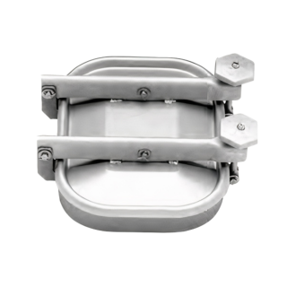 Stainless steel rectangular industrial manway X8253MT (530x400)