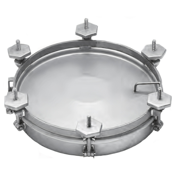Stainless steel round industrial pressure manway X10324MT (DN500-DN600)