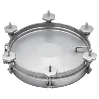 Stainless steel round industrial pressure manway X10324MT (DN500-DN600)