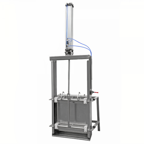 Stainless steel rectangular manway (guillotine, gate) E136 (600x600)