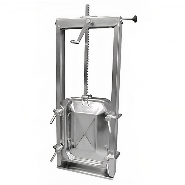 Stainless steel rectangular manway (guillotine, gate) E137CN (530x406)