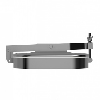 Stainless steel rectangular manway W2/D (424x316) - side view