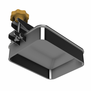 Stainless steel rectangular manway W2/E (175x225) - bottom view