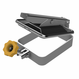 Stainless steel rectangular manway W2/E (175x225) - opening view