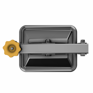 Stainless steel rectangular manway W2/E (175x225) - top view
