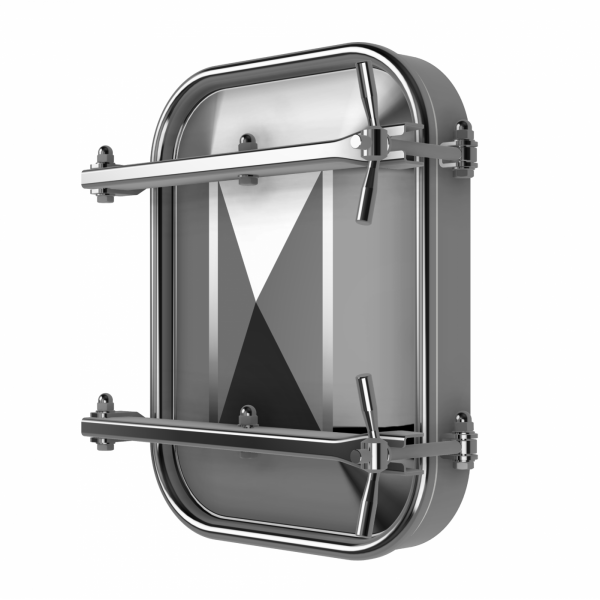 Stainless steel rectangular manway W2/A (530x406) - general view
