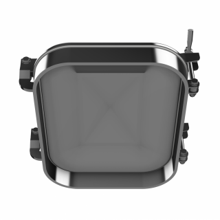 Stainless steel rectangular manway W2/A (530x406) - bottom view